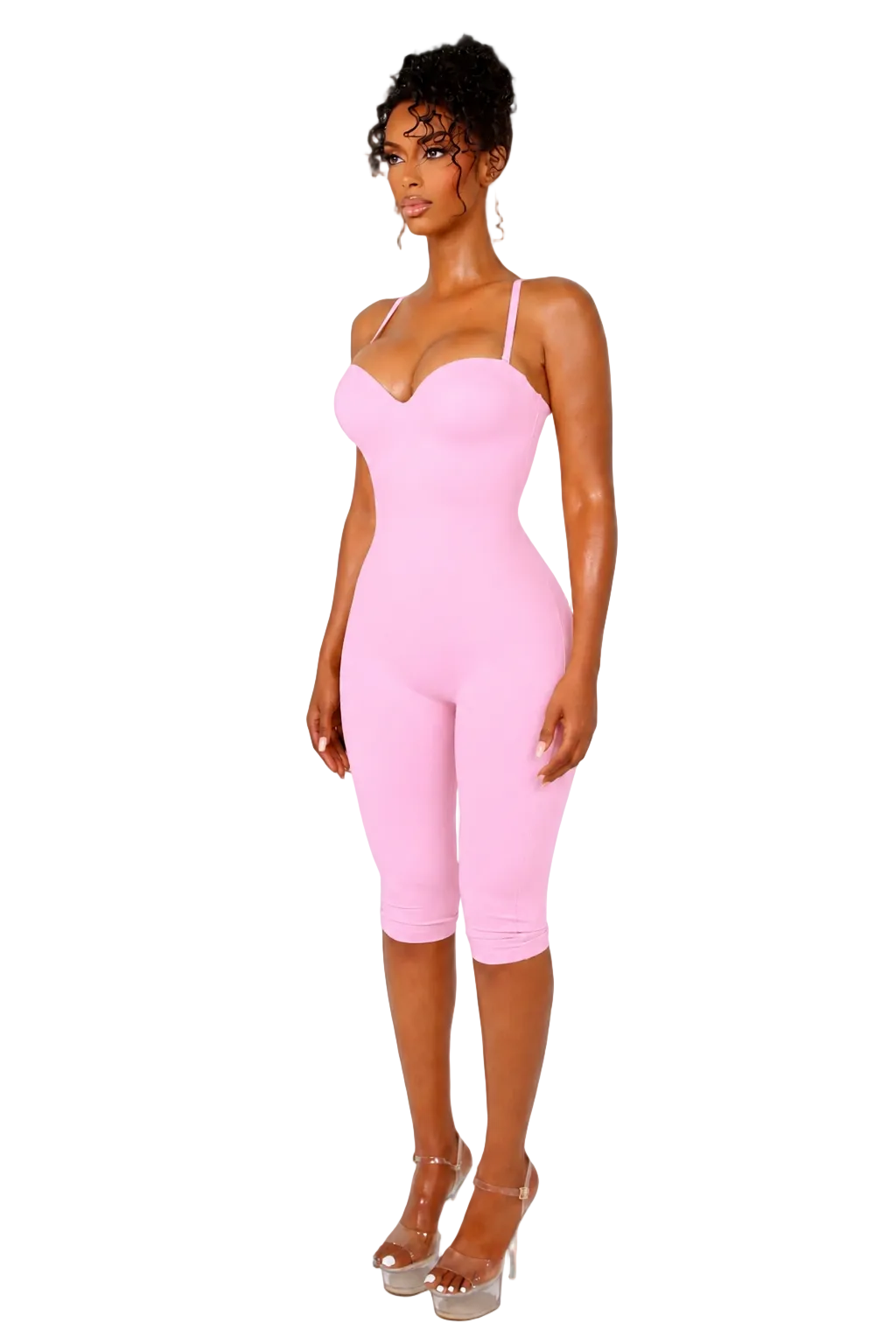 Contourluxe Capri Jumpsuit Pink - Limited Edition