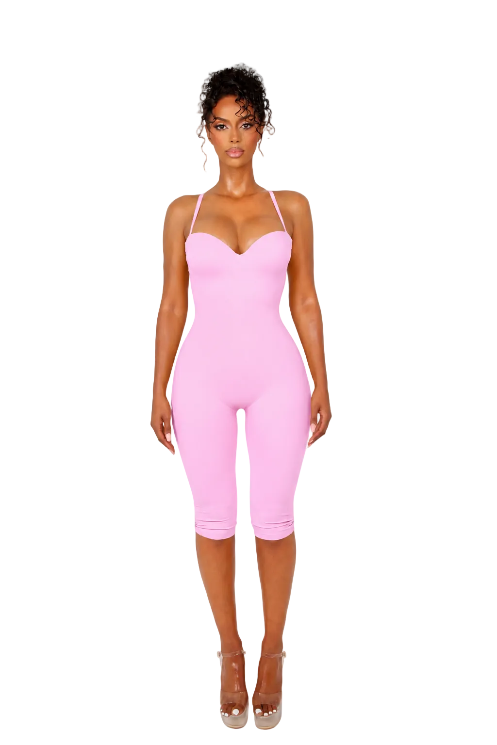 Contourluxe Capri Jumpsuit Pink - Limited Edition