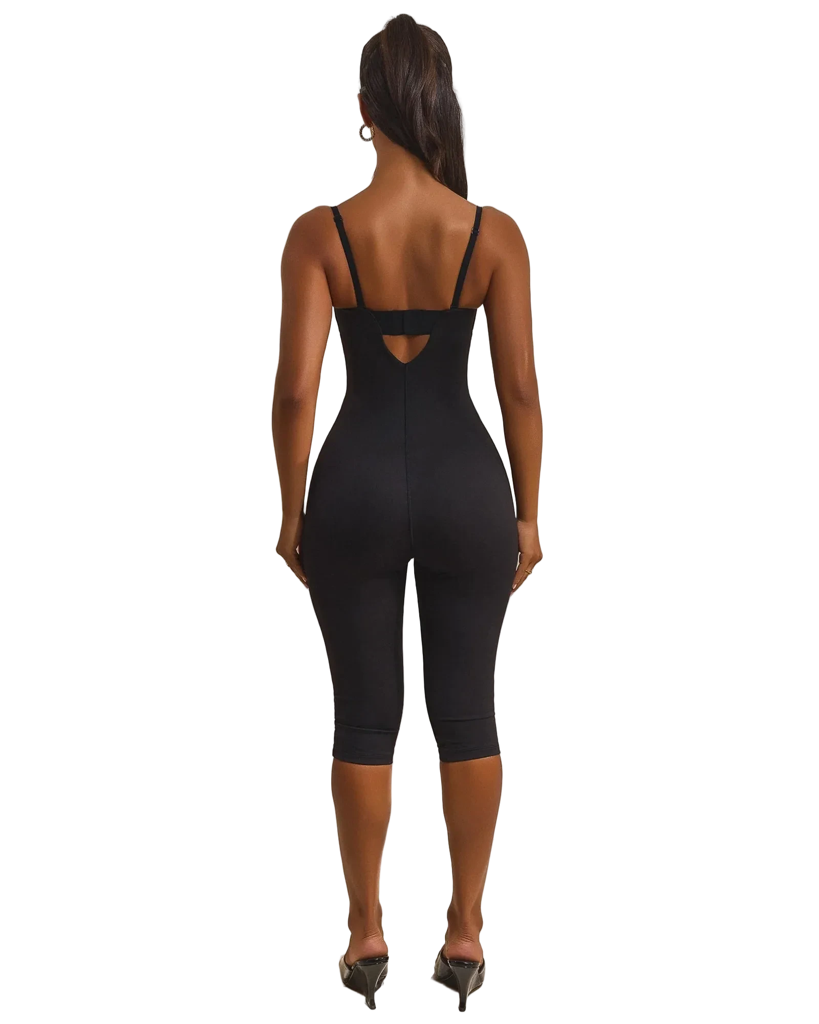 Contourluxe Capri Jumpsuit Black